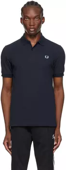 Вышитое поло Fred Perry, темно-синий