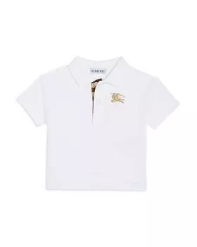 Вышитое поло Johane для мальчиков - Baby Burberry, белый
