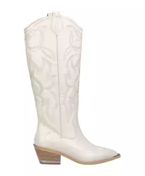 Вышитые ботинки на плоской подошве Alma En Pena, белый