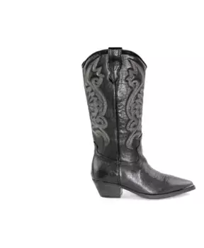 Вышитые ботинки Техаса Zoe, черный