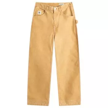 Вышитые брюки Knolly Brook Bode, коричневый