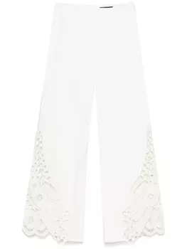Вышитые брюки Maje, белый
