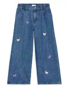 Вышитые джинсы Arket, синий