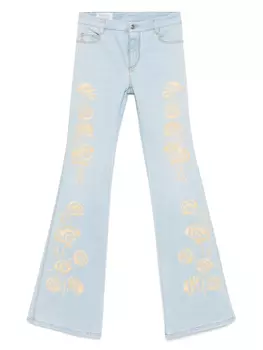 Вышитые джинсы Ermanno Scervino, синий