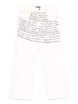 Вышитые джинсы Glass Cypress, белый