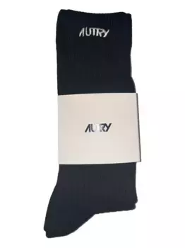 Вышитые хлопковые носки AUTRY, черный