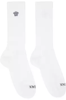 Вышитые носки с медузой и резинкой Versace, мультиколор