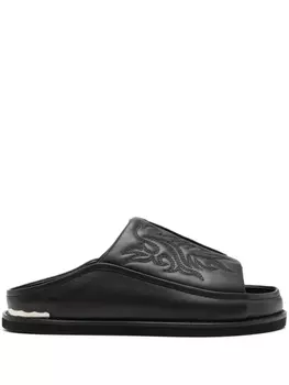 Вышитые сандалии Toga Virilis, черный