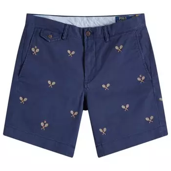Вышитые шорты для игры в ракетку Polo Ralph Lauren, синий