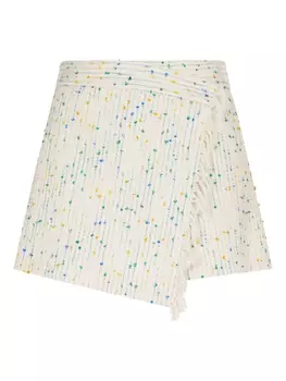 Вышитые юбки-шорты MSGM, белый