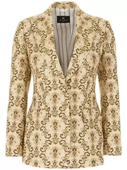 Вышитый блейзер ETRO, нейтральный цвет