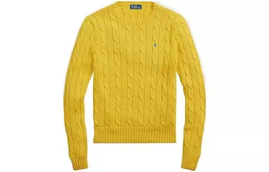Вышитый джемпер Polo Pony Polo Ralph Lauren, желтый