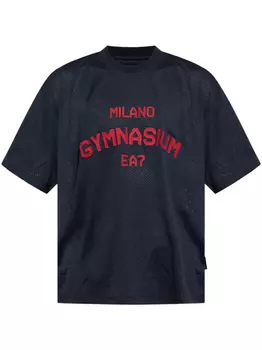 Вышитый джерси Ea7 Emporio Armani, синий