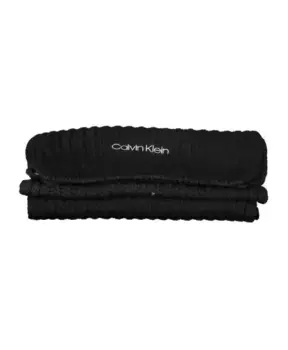 Вышитый хлопковый шарф Calvin Klein, черный