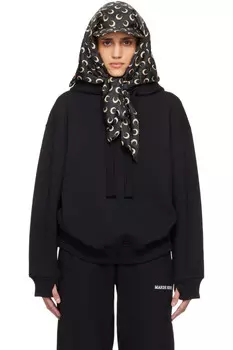 Вышитый худи Marine Serre, черный
