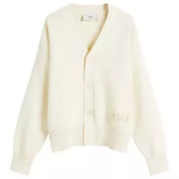 Вышитый кардиган Ami Ami Paris, белый