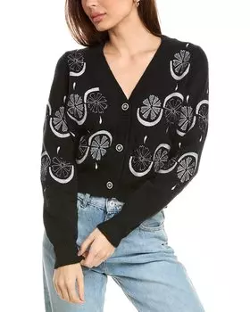 Вышитый кардиган Gracia, черный