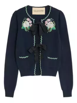 Вышитый кардиган VALENTINO GARAVANI, синий