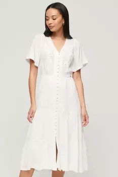 Вышитый комбинезон Superdry, белый