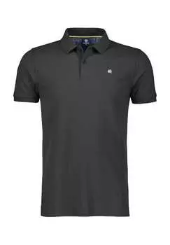 Вышитый логотип на рубашке поло Lerros, черный