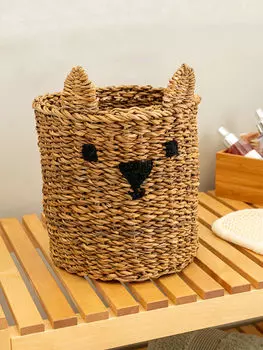 Вышитый органайзер Плетеная корзина 20х22 см LCW Home