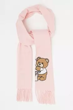 Вышитый шарф Moschino, розовый
