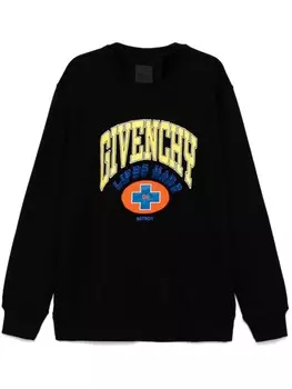 Вышитый свитер Givenchy Hoddie, черный