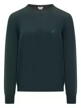 Вышитый свитер с круглым вырезом ETRO, зеленый
