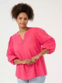 Вышитый точечный топ jolana KAFFE Curve, цвет Raspberry