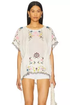 Вышитый топ Danielle от Free People, cloud dancer