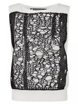 Вышитый топ PierAntonioGaspari, белый