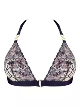 Вышитый треугольный бюстгальтер Amela Bordelle, фиолетовый