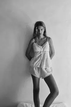 Вышиванный топ ZARA, белый