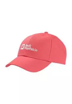 Вышивка логотипа на кепке Jack Wolfskin, красный