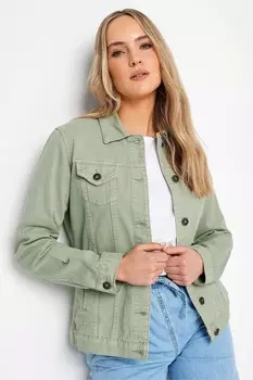 Высокая джинсовая куртка Long Tall Sally, зеленый