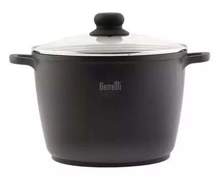 Высокая кастрюля емкостью 6,1 литра с термостойкой крышкой Granite Berretti
