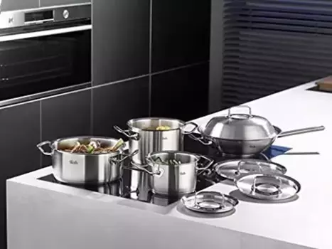 Высокая крышка из нержавеющей стали Fissler