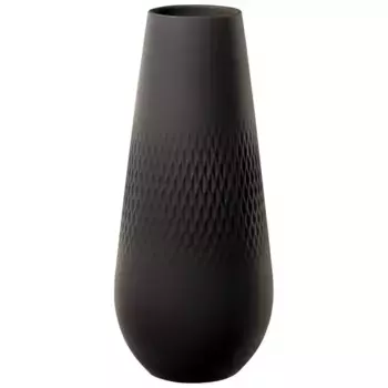 Высокая ваза Carr, производство колье Villeroy & Boch, черный