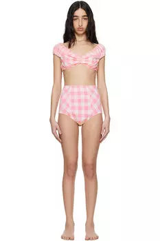 Высокие бикини Anna Sui, розовый