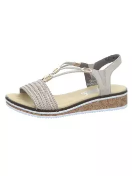 Высокие босоножки rieker, цвет cliff/ginger