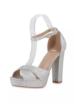 Высокие босоножки VAN HILL, серебряный