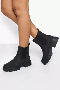 Высокие ботинки челси Boohoo, черный