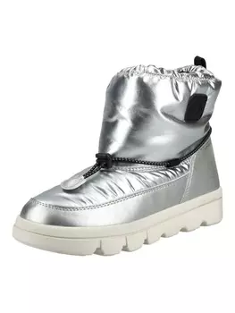 Высокие ботинки до щиколотки Geox Stiefelette, цвет Silber/Schwarz