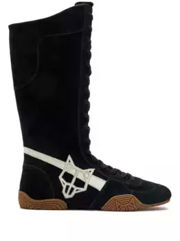 Высокие ботинки на шнуровке NAKED WOLFE, черный