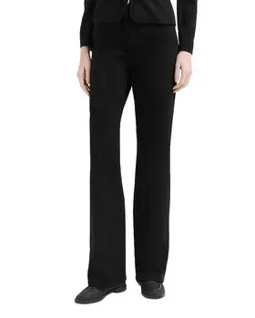 Высокие брюки с прямыми штанинами Emporio Armani, черный