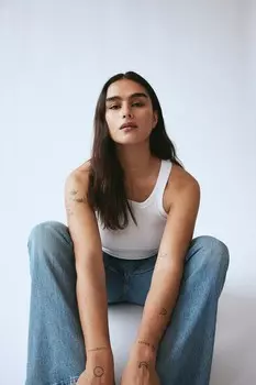 Высокие джинсы ботфортного кроя H&M, синий