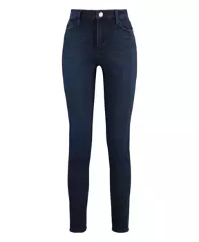 Высокие джинсы скинни Frame, синий