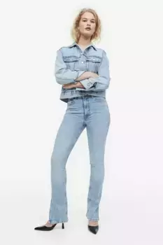 Высокие джинсы скинни H&M, синий