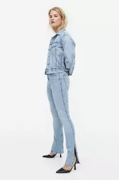 Высокие джинсы скинни H&M, синий