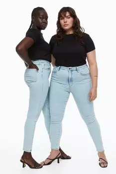 Высокие джинсы скинни True To You H&M